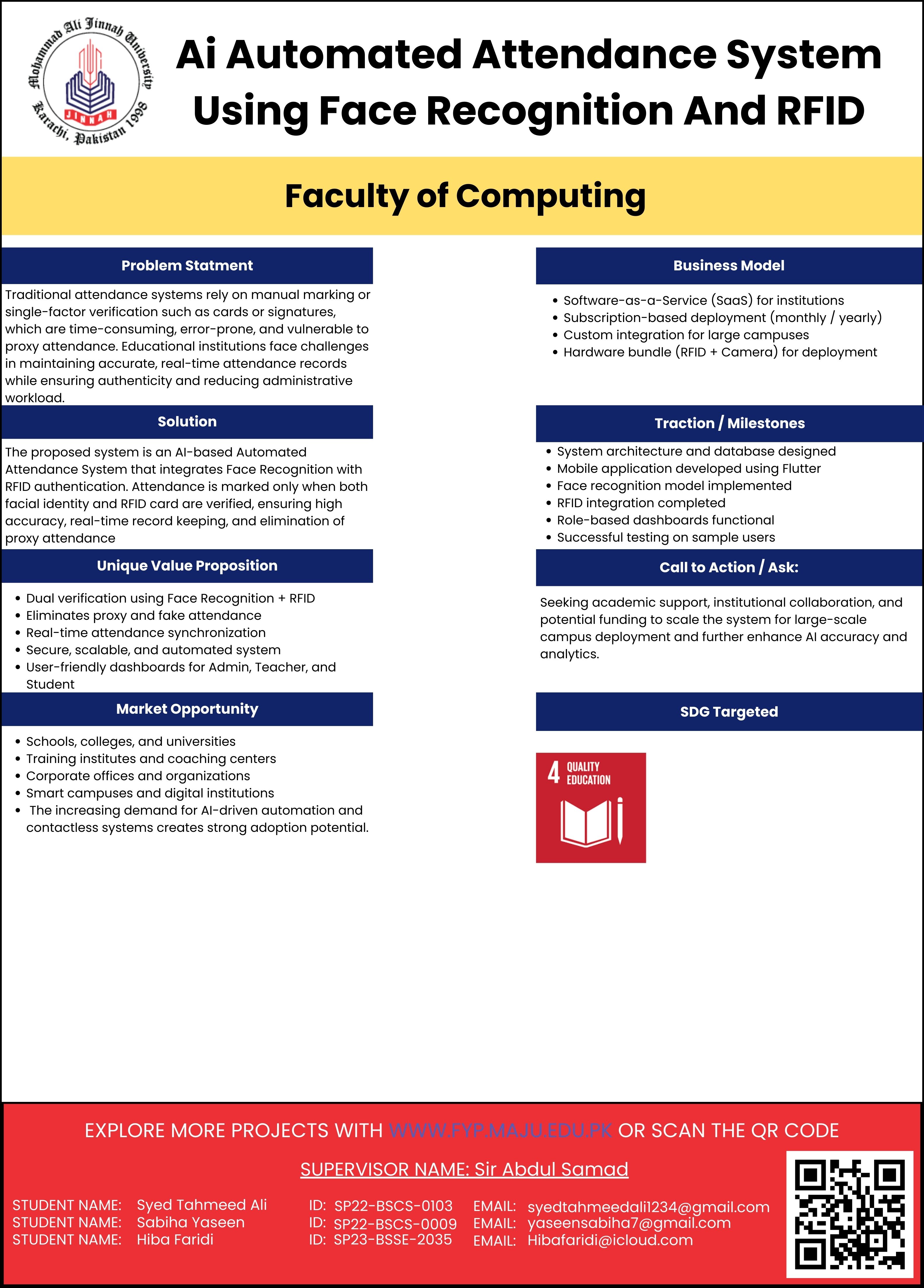 AI Automated Attendance System Using Face Recognition And RFID